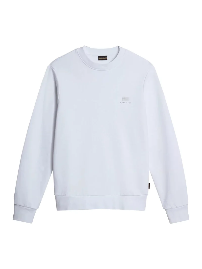 B NINA Felpa girocollo donna - bianco