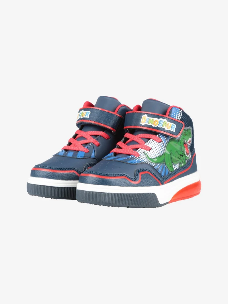 Sneakers alte da bambino con luci - blu