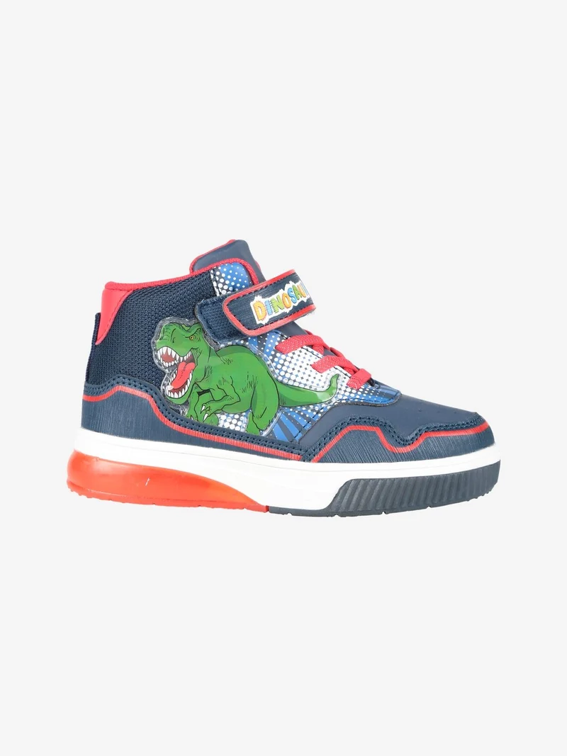 Sneakers alte da bambino con luci - blu