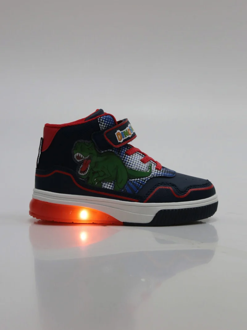 Sneakers alte da bambino con luci - blu