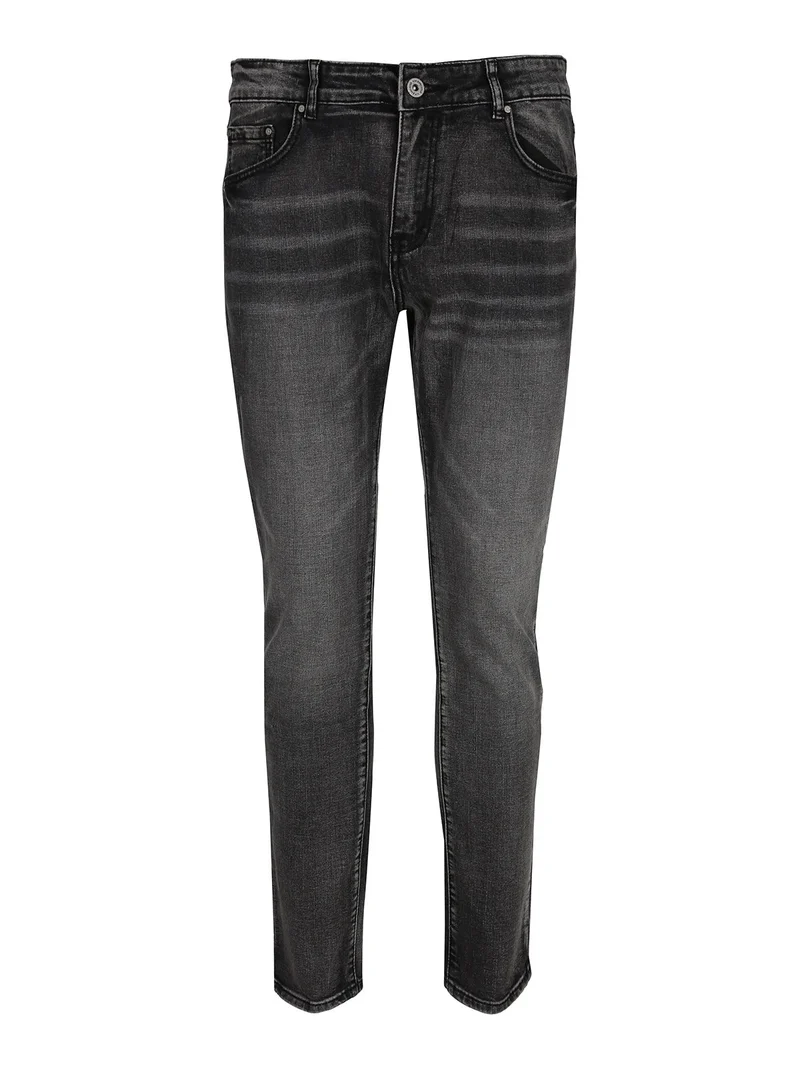 Jeans da uomo grigio - nero