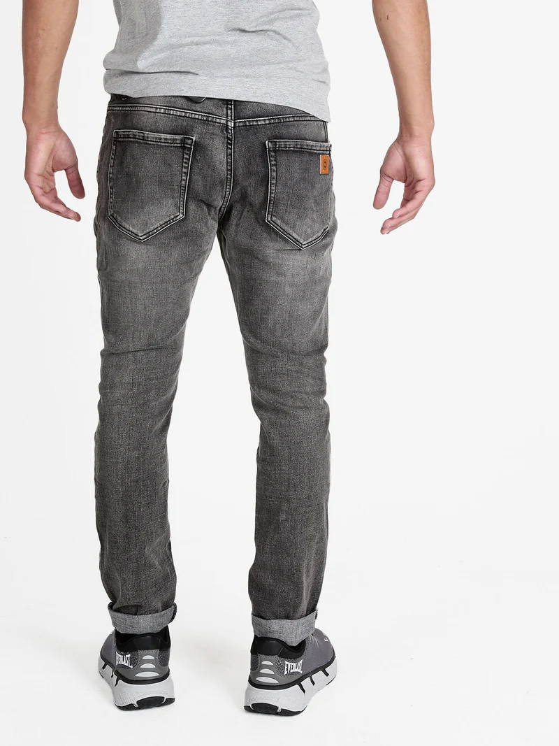 Jeans da uomo grigio - nero
