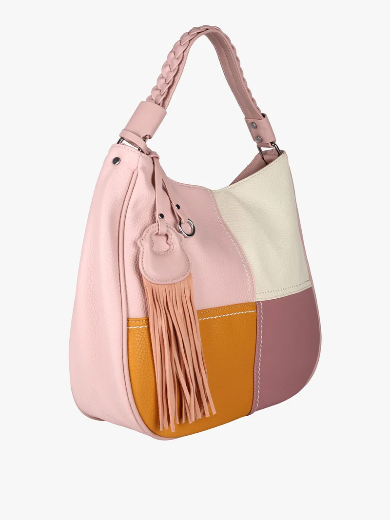 Borsa donna hobo colorata - rosa