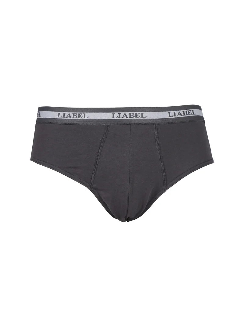 Slip da uomo in cotone elasticizzato - grigio scuro
