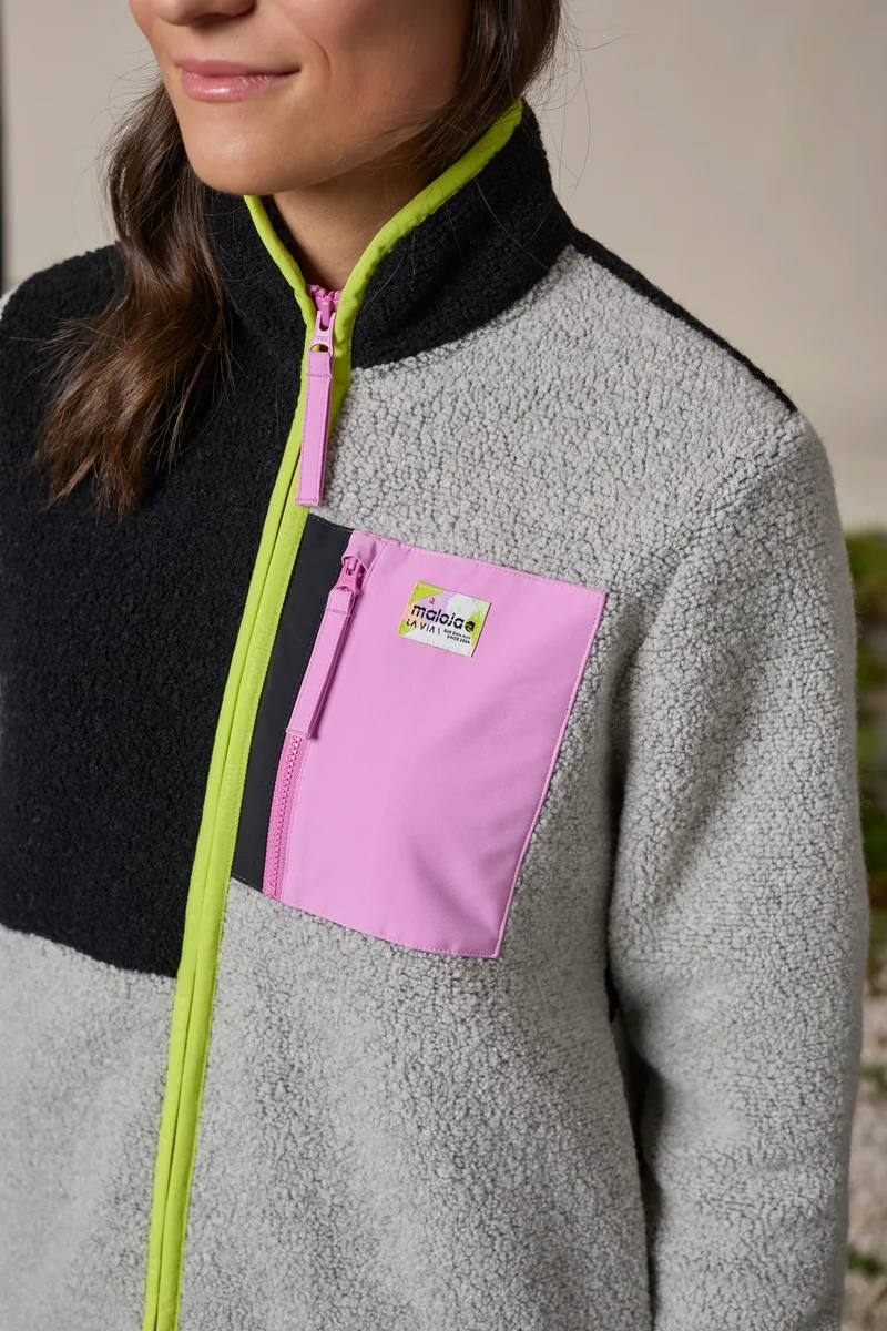 MALOJA VallettaM. Fleecejacke mit recycelter Wolle