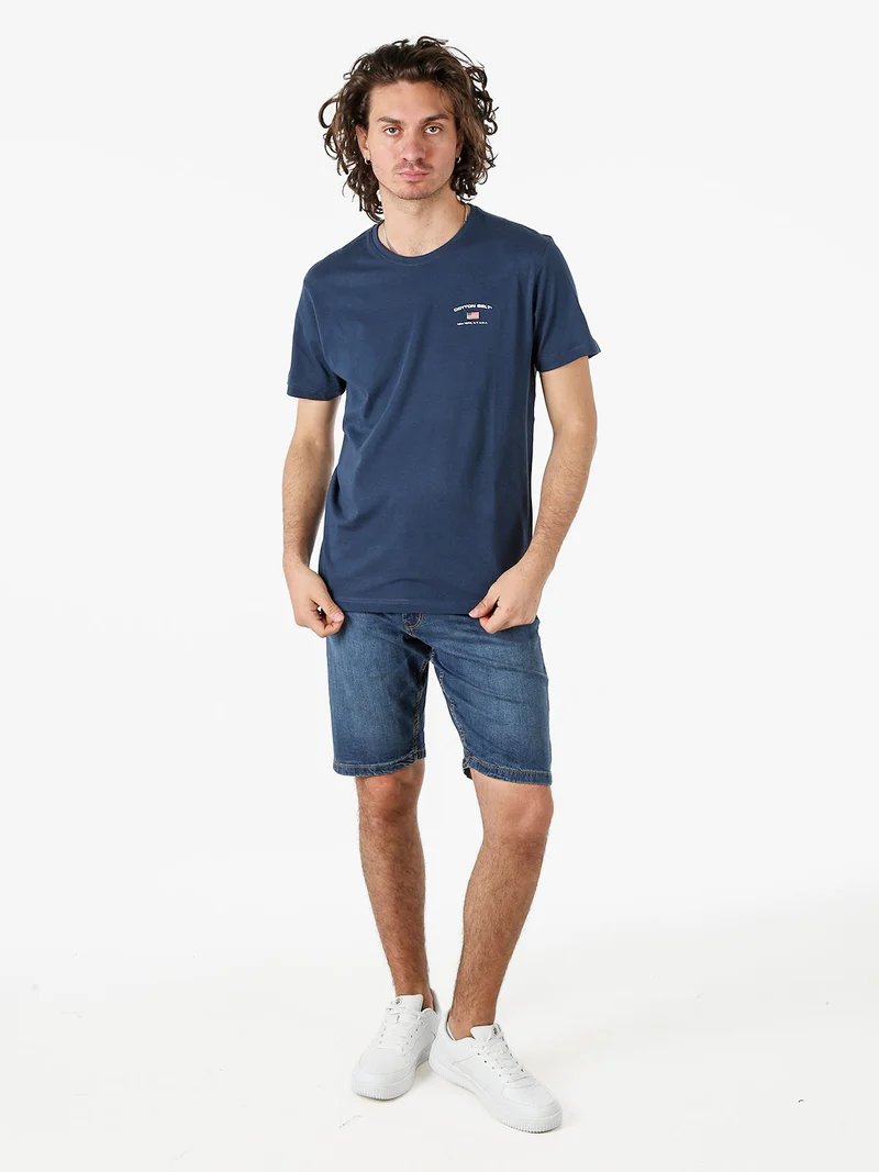 Bermuda da uomo in cotone stretch - jeans
