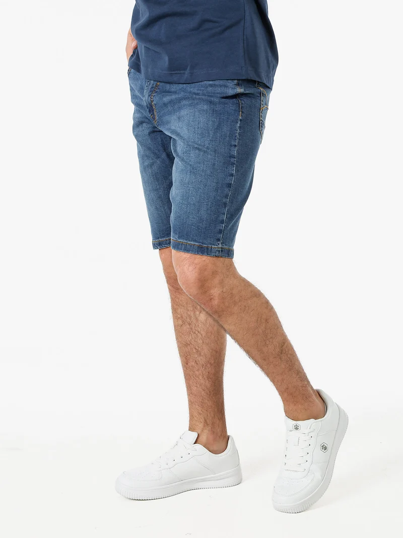 Bermuda da uomo in cotone stretch - jeans