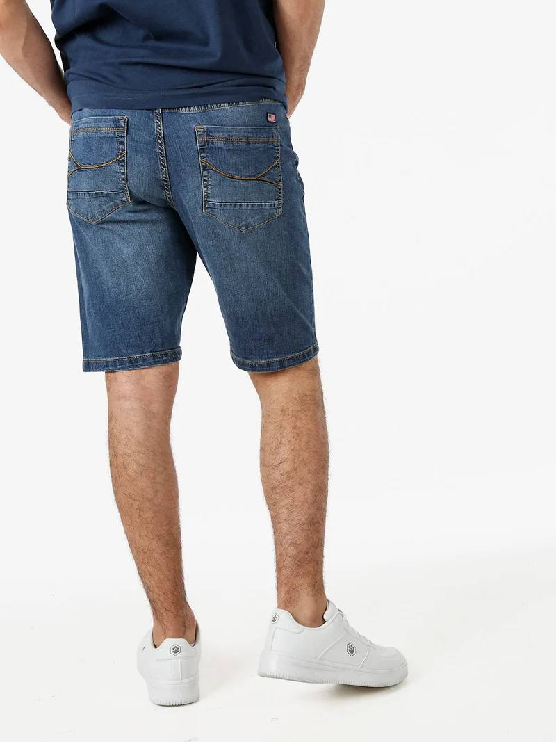 Bermuda da uomo in cotone stretch - jeans
