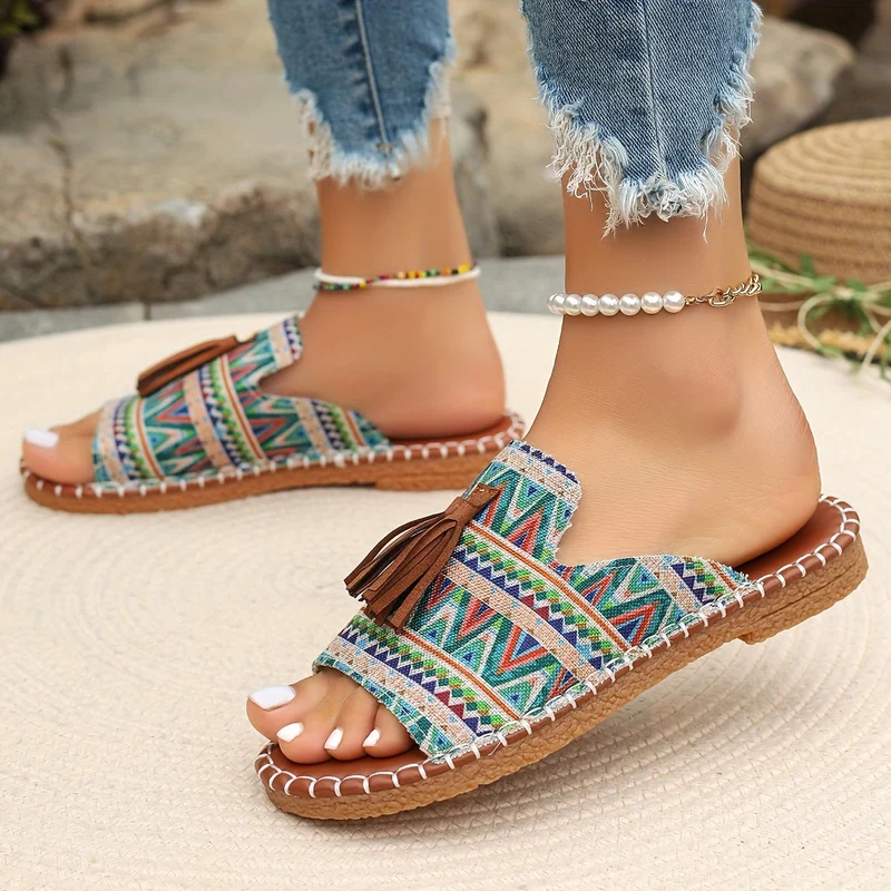Damen Slides | Ergonomische Komfort-Sohle | Rutschfest & Schnell Trocknend | Sommer Freizeit Sandalen