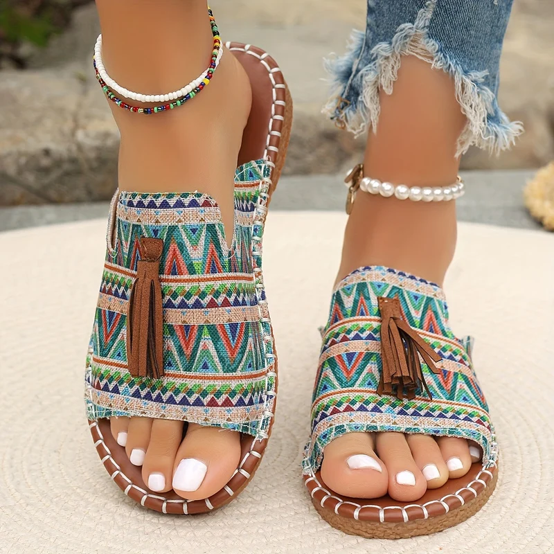 Damen Slides | Ergonomische Komfort-Sohle | Rutschfest & Schnell Trocknend | Sommer Freizeit Sandalen