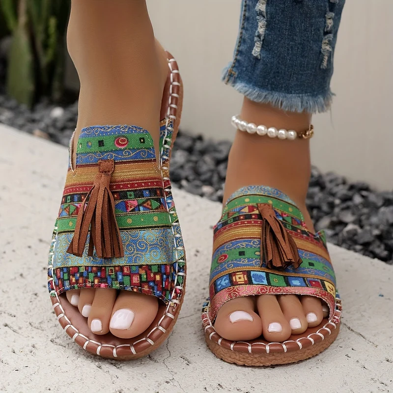 Damen Slides | Ergonomische Komfort-Sohle | Rutschfest & Schnell Trocknend | Sommer Freizeit Sandalen