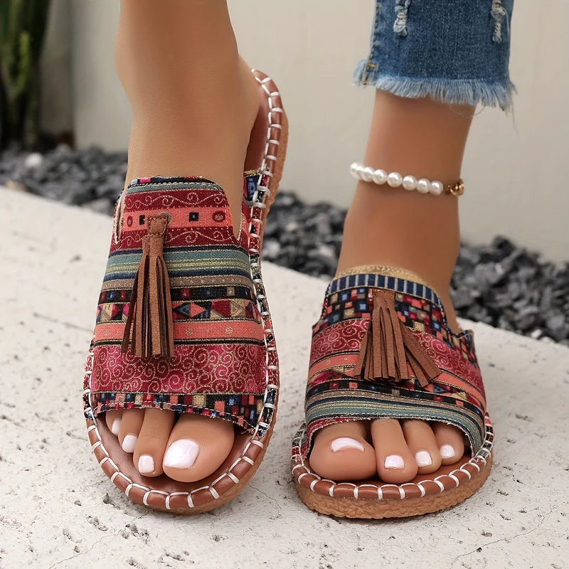 Damen Slides | Ergonomische Komfort-Sohle | Rutschfest & Schnell Trocknend | Sommer Freizeit Sandalen
