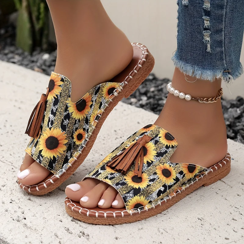 Damen Slides | Ergonomische Komfort-Sohle | Rutschfest & Schnell Trocknend | Sommer Freizeit Sandalen