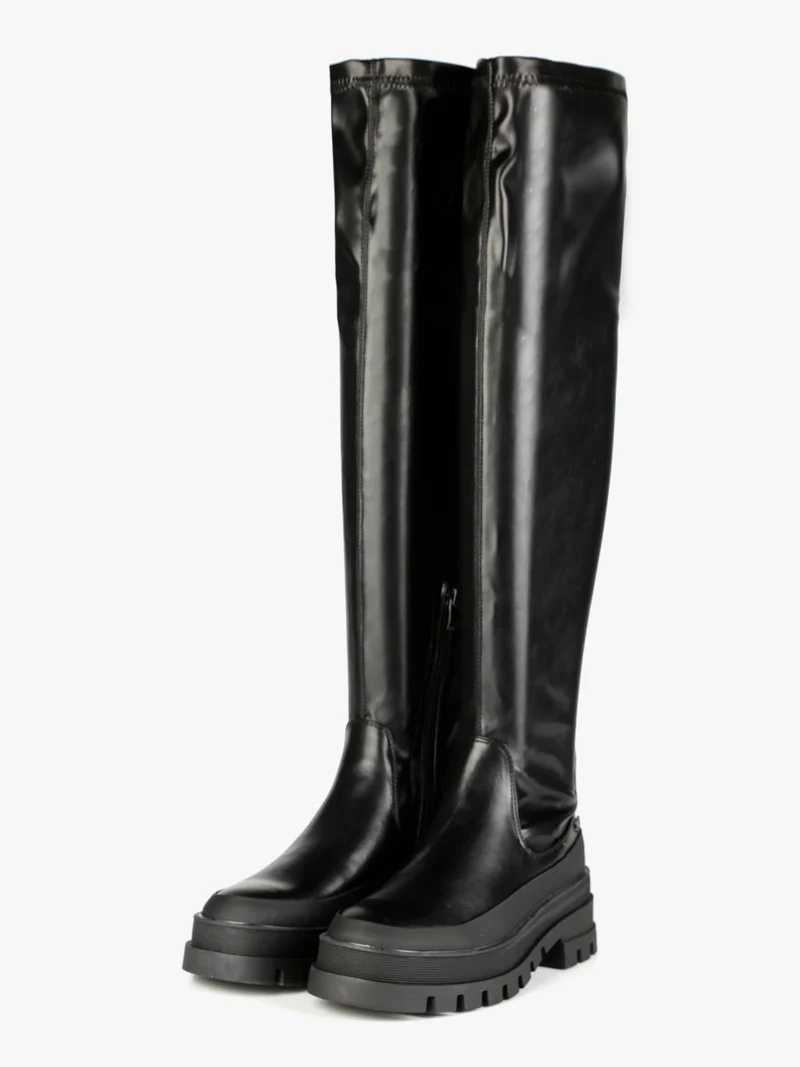 Stivali da donna con platform - nero