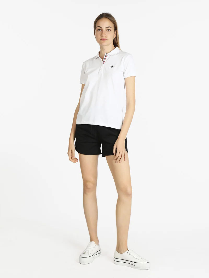 Shorts sportivi donna con coulisse - nero