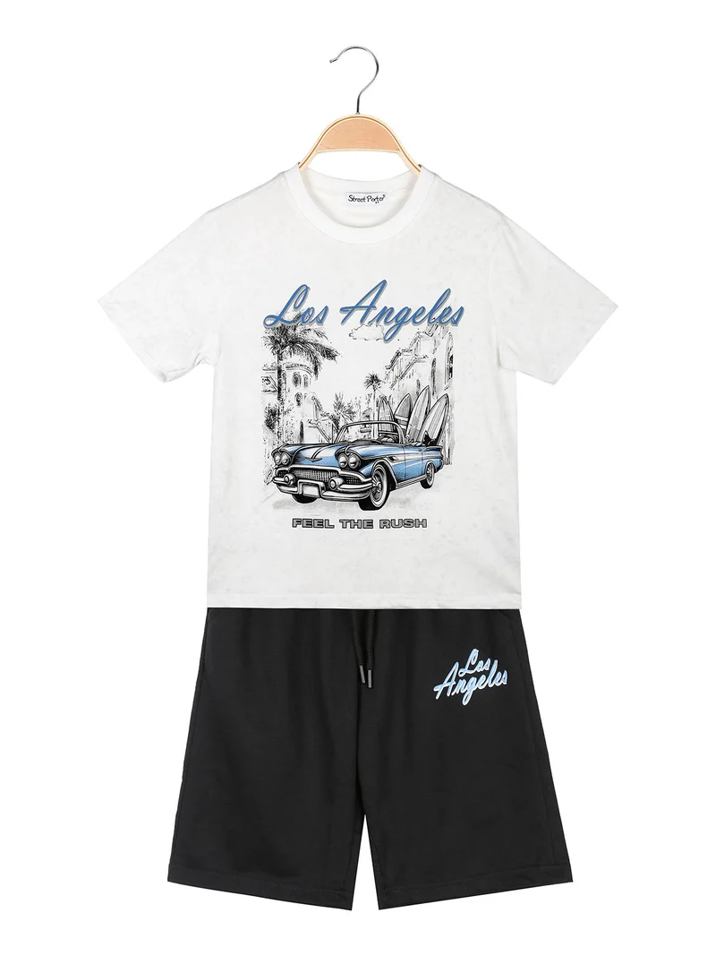 Street Porter Completo corto da bambino con t-shirt e bermuda