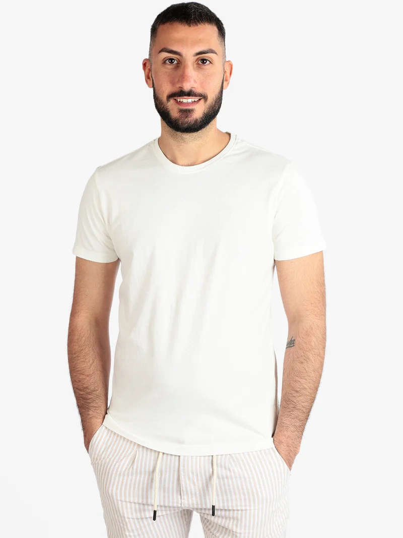 T-shirt uomo manica corta - bianco