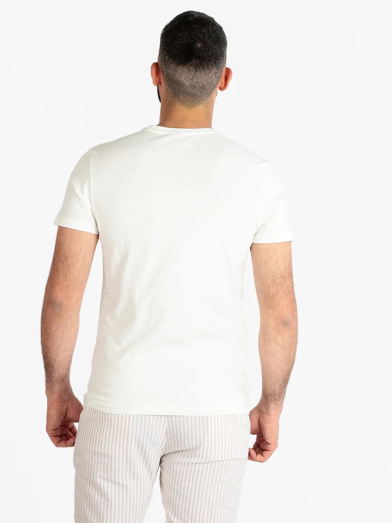 T-shirt uomo manica corta - bianco