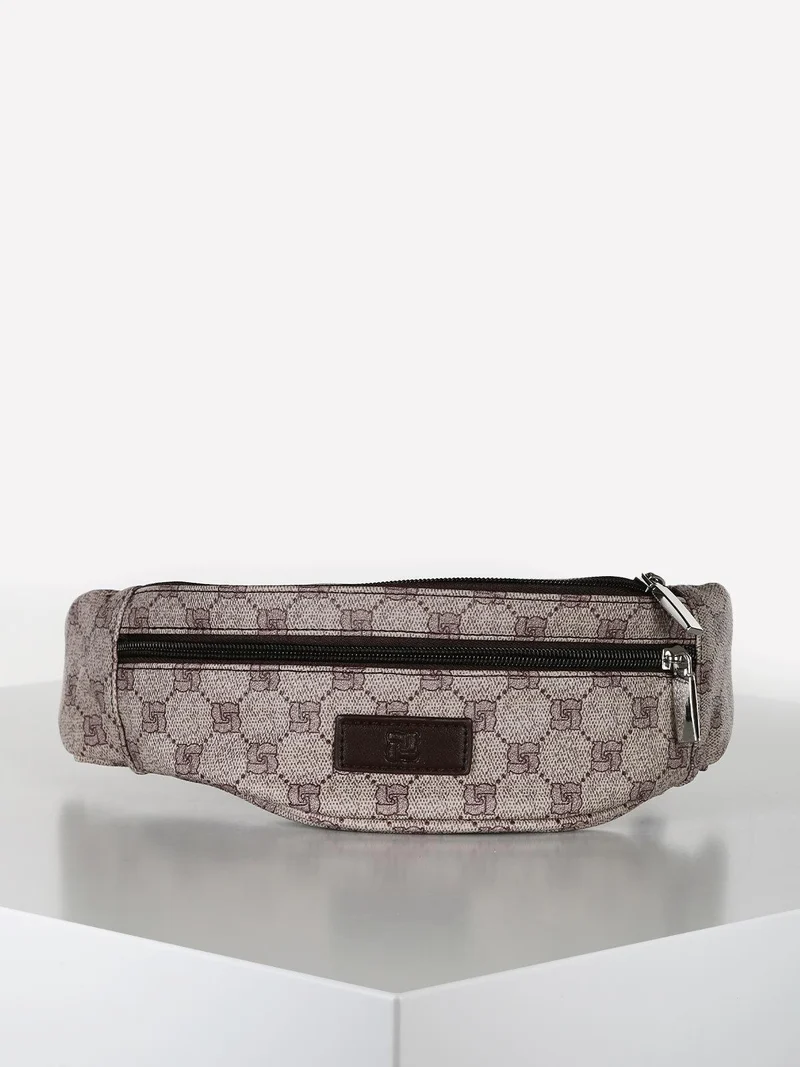 Marsupio in ecopelle con stampe - fango
