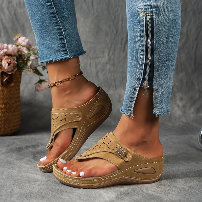 Damen Ergonomische Sandalen | OrthoCloud™ Wohlfühl-Design | Atmungsaktiv & Rutschfest | Sommerkomfort
