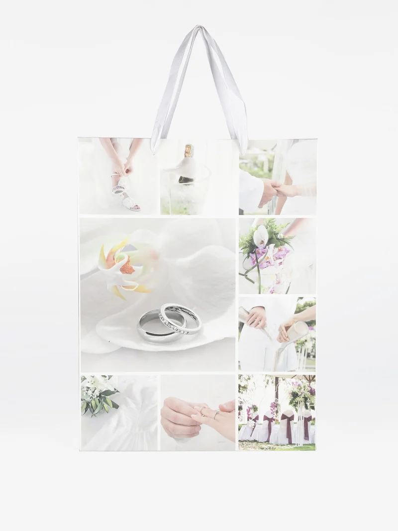 Sacchetto regalo grande 42 x 32 x 11.5 cm - grigio