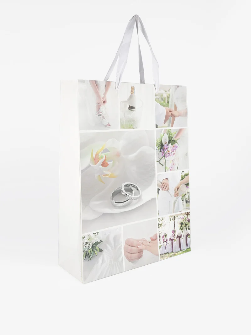 Sacchetto regalo grande 42 x 32 x 11.5 cm - grigio