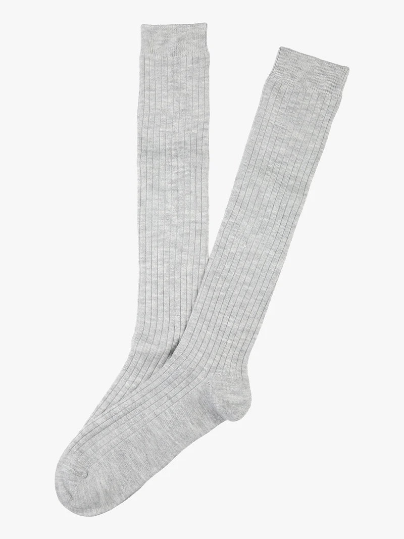 Calze lunghe donna misto lana - grigio chiaro