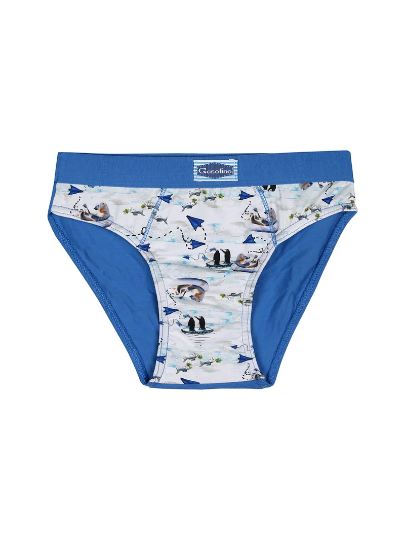 Slip da bambino in cotone - blu