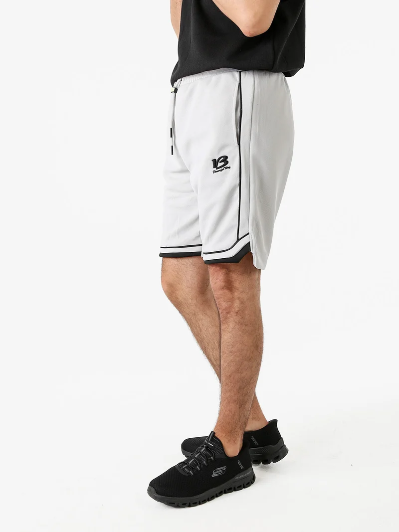 Bermuda da uomo con coulisse - grigio chiaro