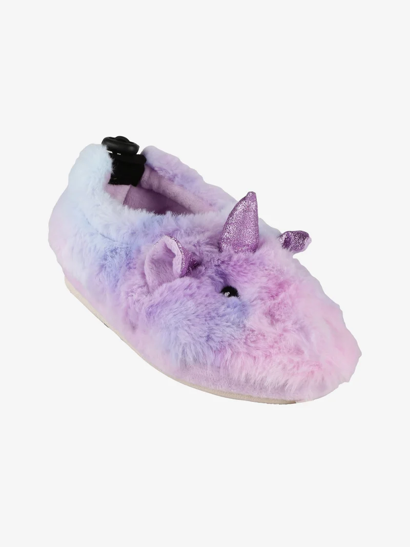 Pantofole chiuse unicorno da bambina - lilla