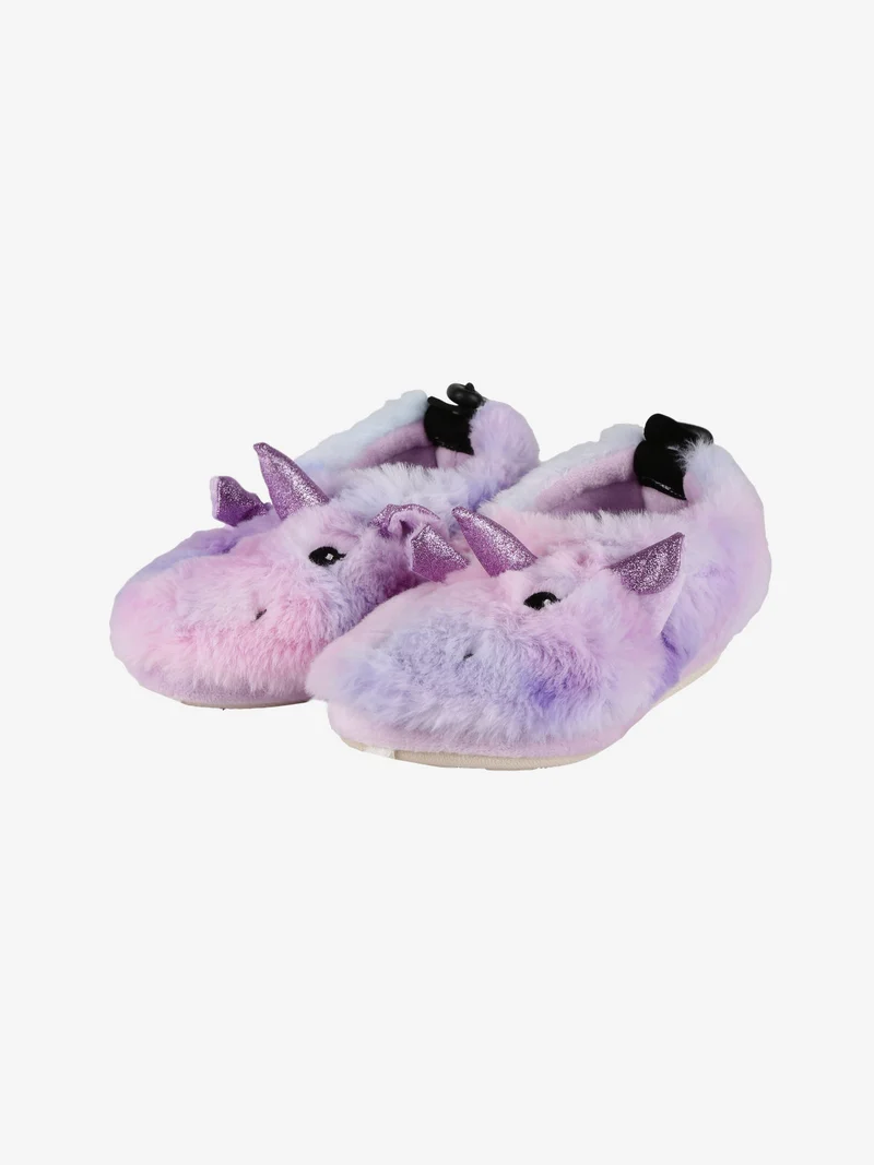Pantofole chiuse unicorno da bambina - lilla