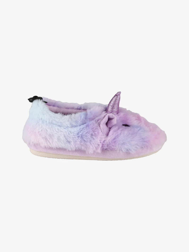 Pantofole chiuse unicorno da bambina - lilla