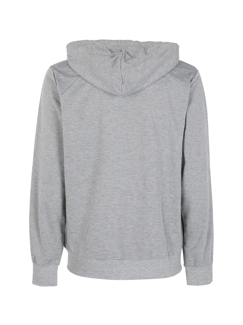 Felpa da uomo con cappuccio - grigio