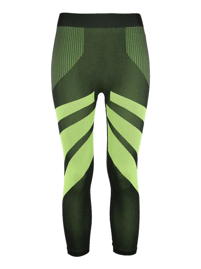 Leggings fitness 3/4 - giallo