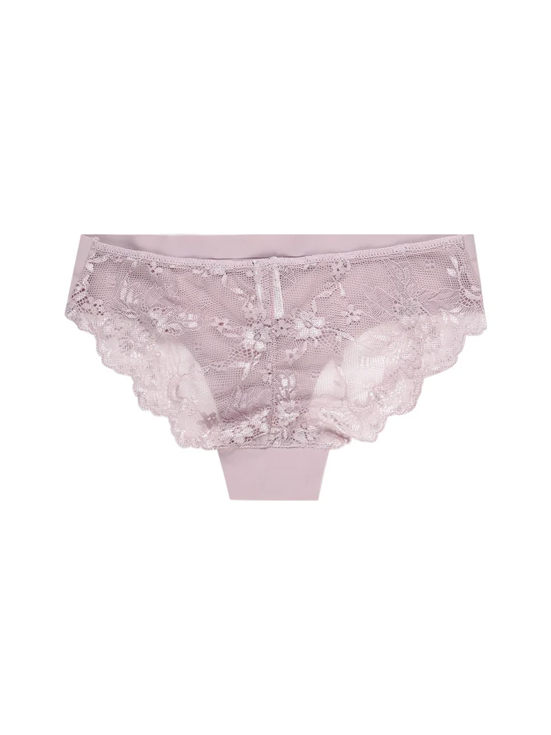 Slip in pizzo VERA - lilla