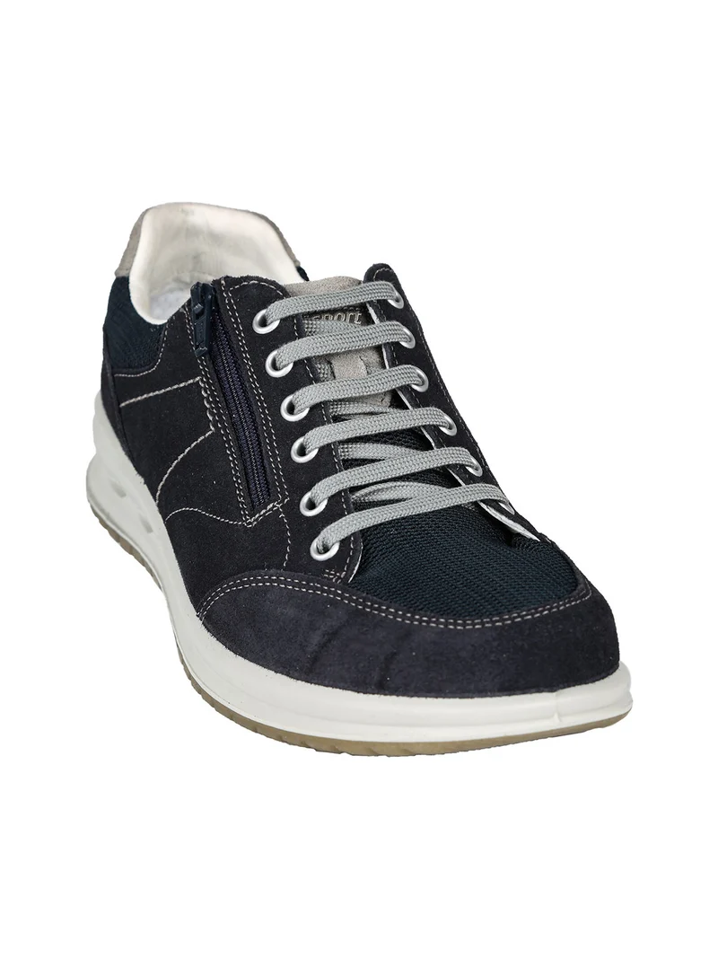 HECTOR VESUVIO Sneakers in pelle scamosciata da uomo - blu scuro