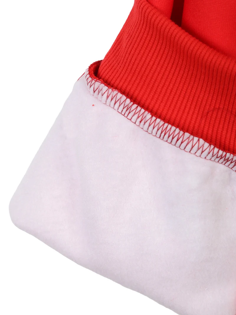 Felpa di Natale da bambini con cappuccio - rosso