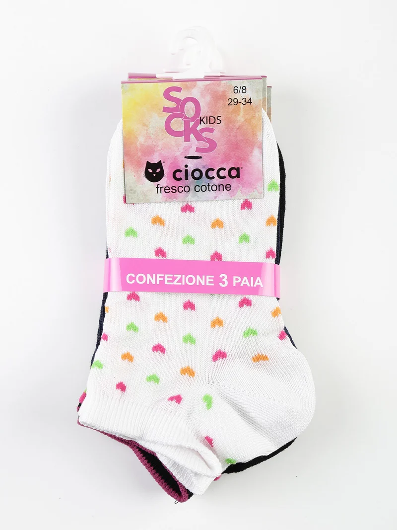 Calze corte bambina. Confezione da 2 paia - bianco
