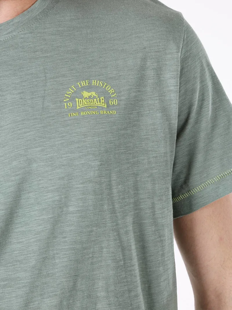 T-shirt da uomo in cotone - pistacchio