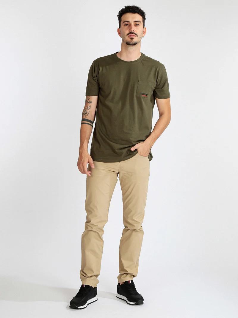 Pantaloni uomo in cotone - beige