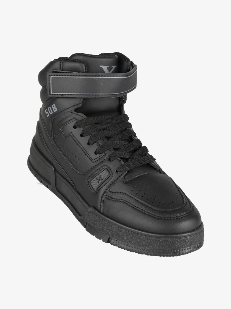 Sneakers alte sportive da donna - nero