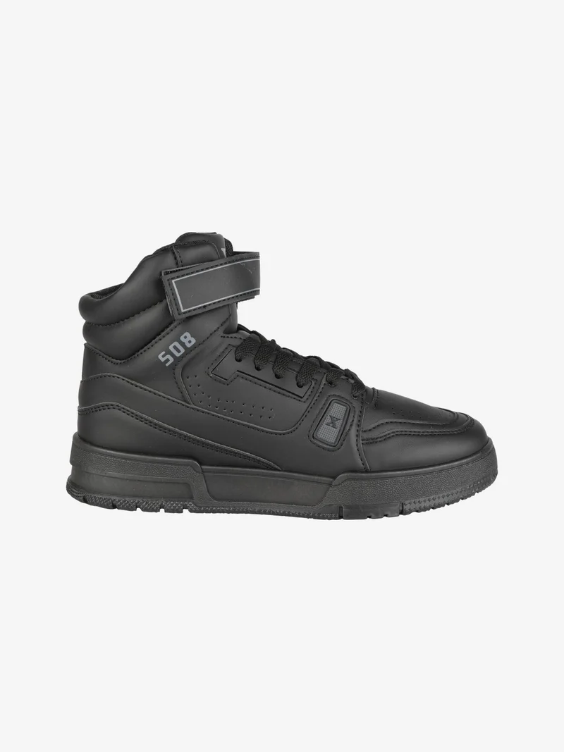 Sneakers alte sportive da donna - nero
