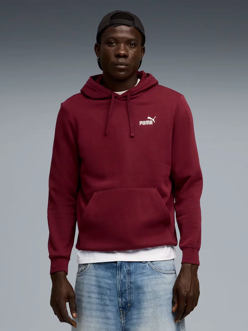 ESS SMALL N.o 1 LOGO HOODIE Felpa uomo con cappuccio - bordeaux