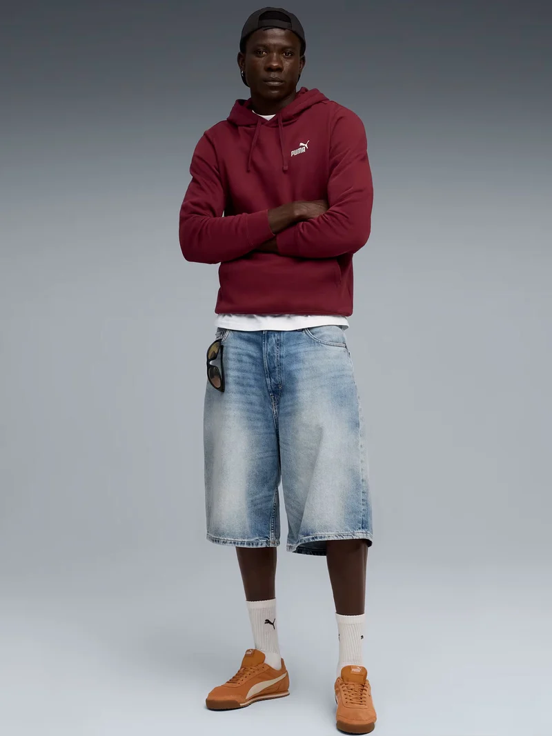 ESS SMALL N.o 1 LOGO HOODIE Felpa uomo con cappuccio - bordeaux