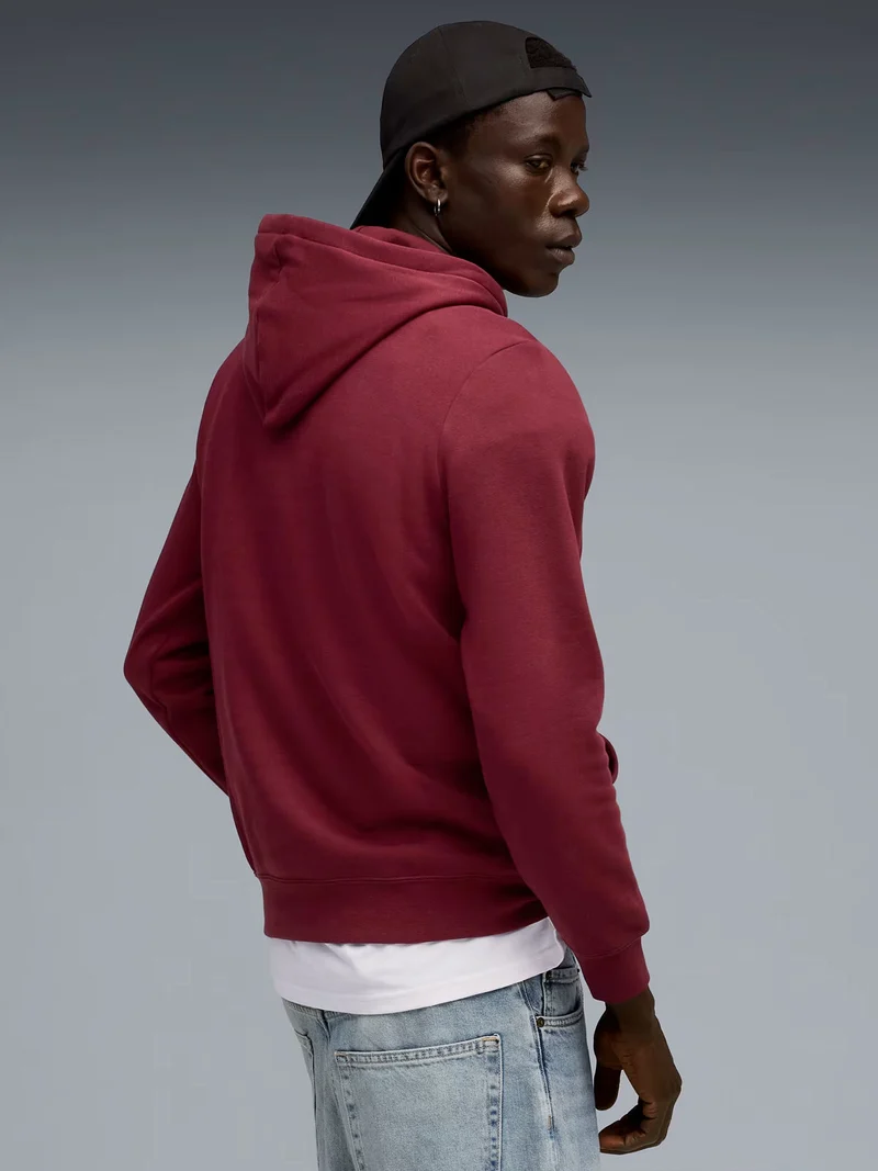 ESS SMALL N.o 1 LOGO HOODIE Felpa uomo con cappuccio - bordeaux