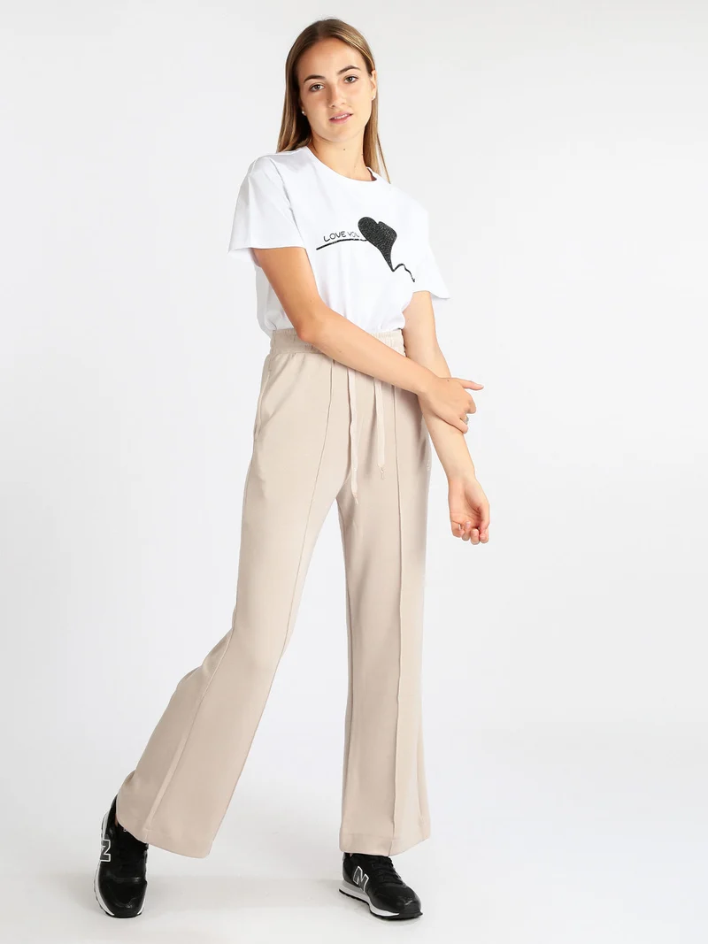 Pantaloni sportivi donna a zampa - nudo