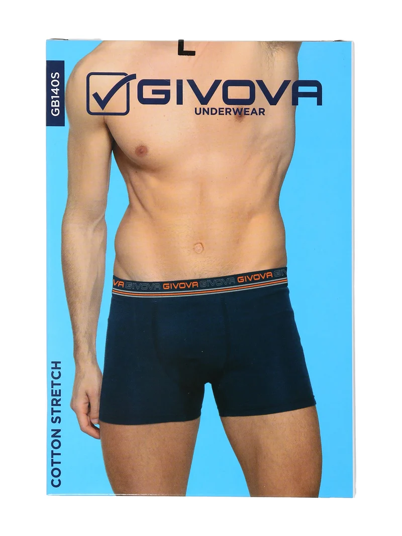 Boxer da uomo in cotone bielastico - turchese