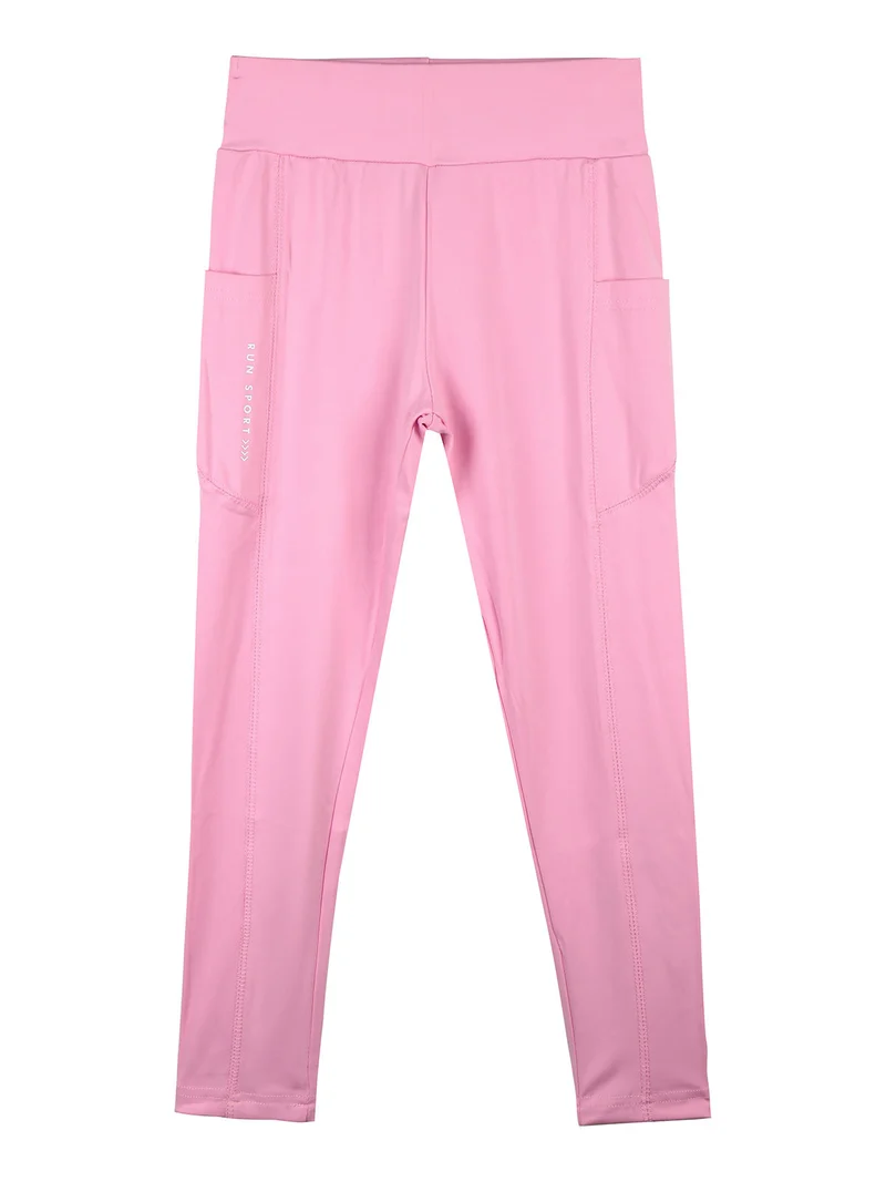 Leggings sportivi da bambina - rosa