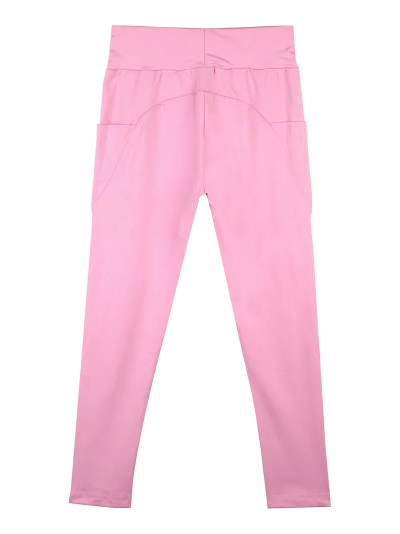 Leggings sportivi da bambina - rosa