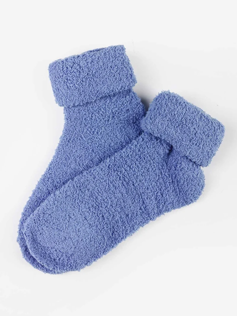 Calze donna termiche morbidone - blu